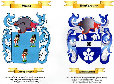 Double Family Coat of Arms Double Family Coat of Arms